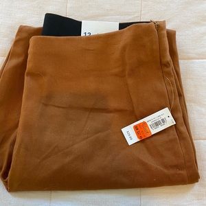 Old Navy, High Waist Ankle Pant, Camel, Size 12